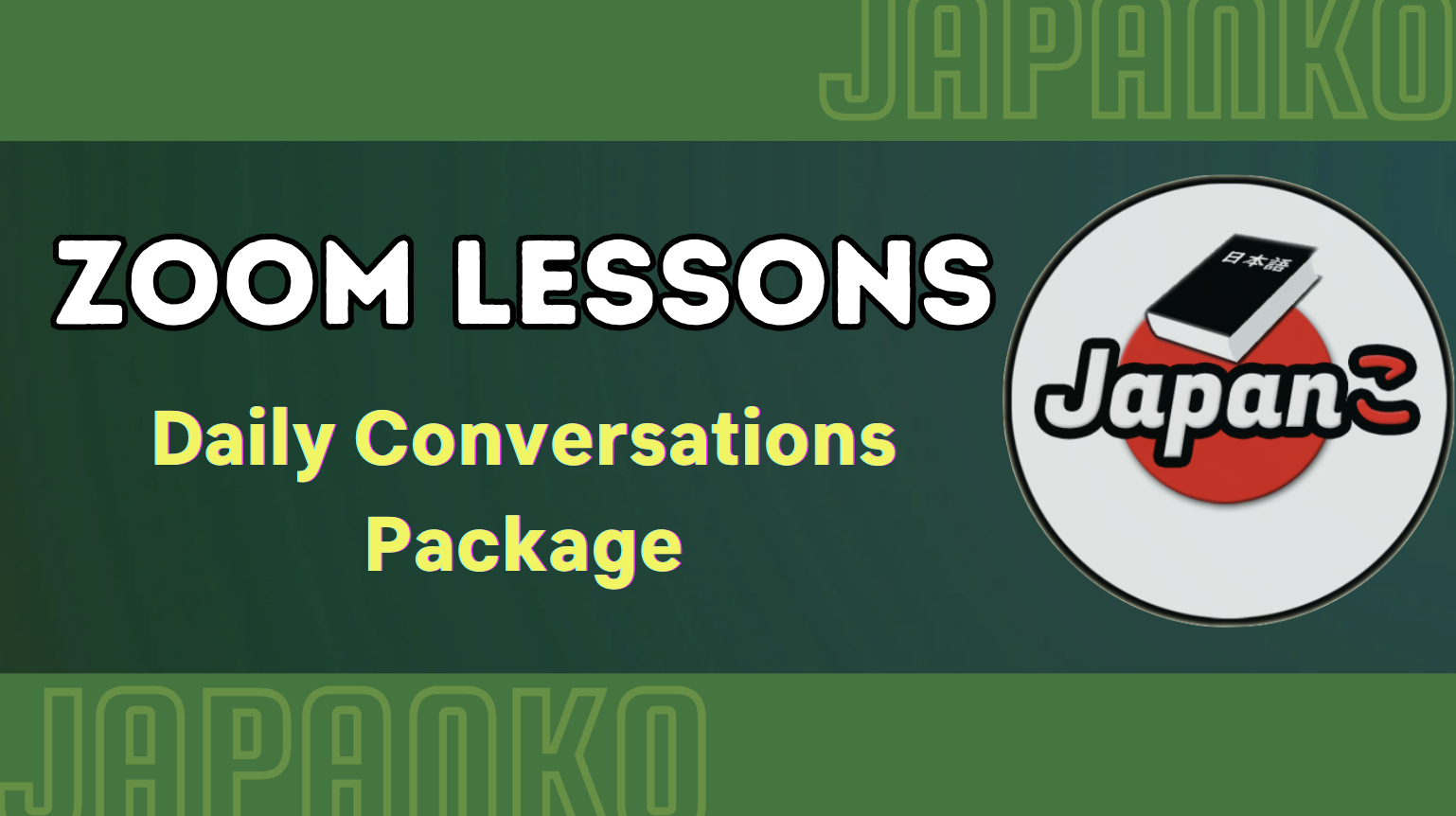 Zoom Lessons-Daily Conversations Package